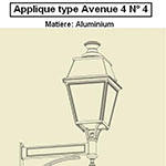 Applique type Avenue 4 n°4