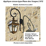 Applique crosse type Place des Vosges 2 n°2