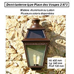 Demi-lanterne type Place des Vosges 2 n°3