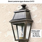 Demi-lanterne type Avenue 2 n°3