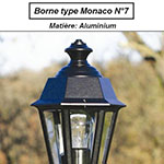 Luminaire extérieur borne type Monaco n°7