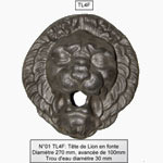 Tête de lion en fonte Ref 01 TL4F