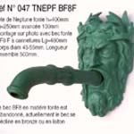 Tête de Neptune en fonte Ref 47 TNEPF BF8F
