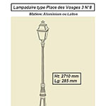 Luminaire extérieur lampadaire type Place des Vosges 3 n°8