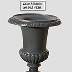 Vase Médicis en fonte type VM4836